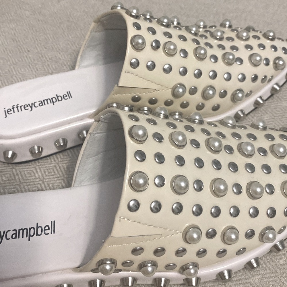Jeffrey Campbell Studded Mules - Picture 2 of 8